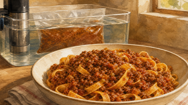 Bolognese (Italian Meat Sauce) sous vide guide