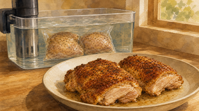 Chicken Thighs sous vide guide