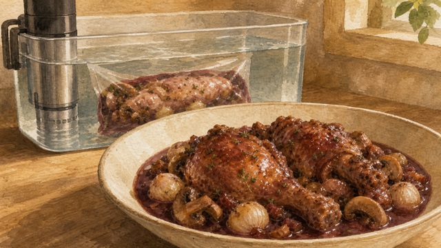 Coq au Vin sous vide guide