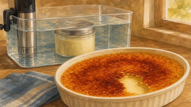 Crème Brûlée sous vide guide