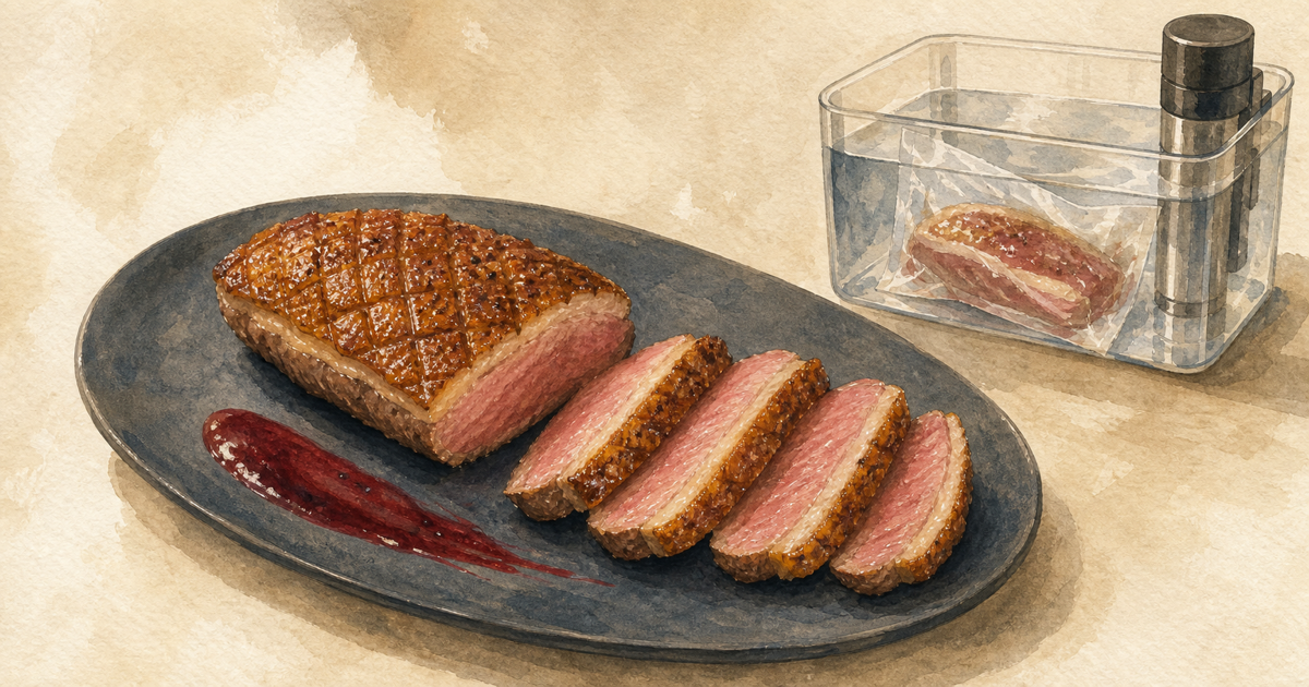 Duck sous vide guides