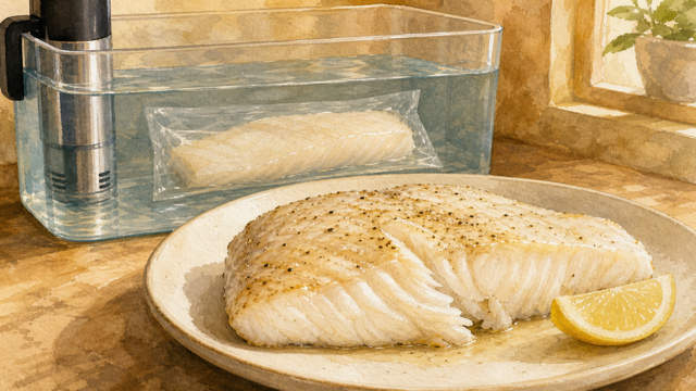 White Fish (Halibut, Cod) sous vide guide