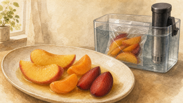 Stone Fruit (Peaches, Apricots) sous vide guide