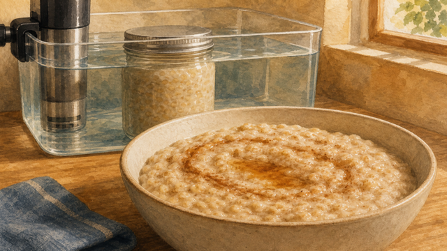 Oatmeal sous vide guide