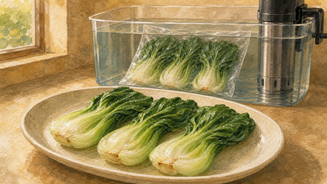 Asian Greens (Bok Choy) sous vide guide