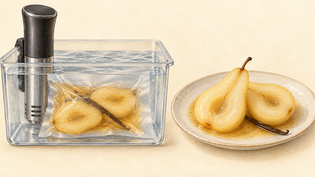 Pears sous vide guide