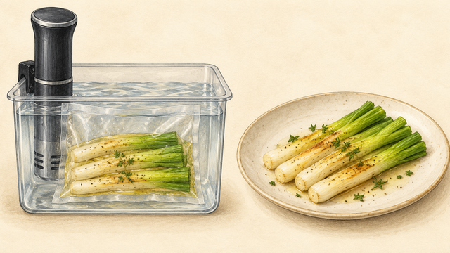Leeks sous vide guide