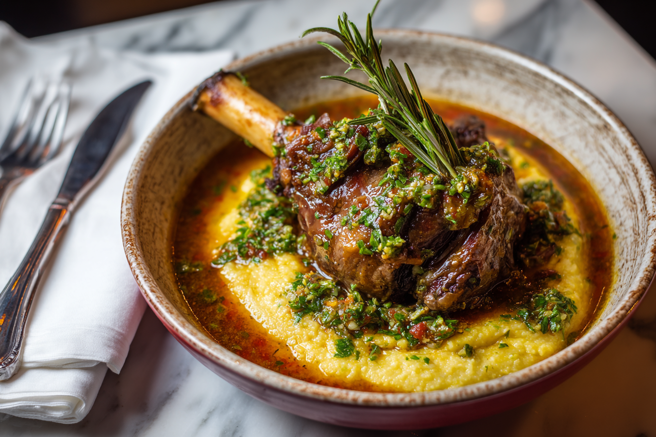 Osso Buco-Style Lamb Shanks with Gremolata