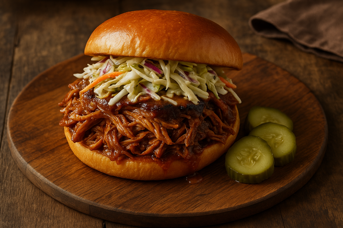 Classic BBQ Pulled Pork with Carolina Vinegar Sauce