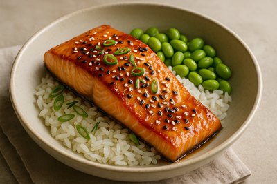 Miso-Glazed Salmon with Sesame