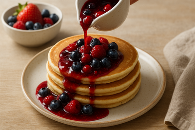 Mixed Berry Compote for Pancakes and Waffles