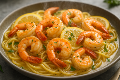 Garlic Butter Shrimp Scampi with White Wine