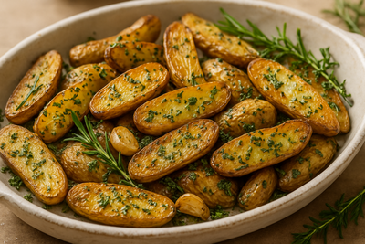 Garlic Herb Fingerling Potatoes