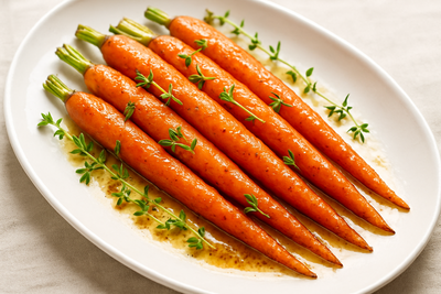 Honey-Glazed Carrots with Thyme and Brown Butter