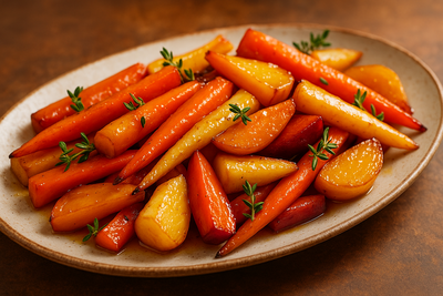 Honey Glazed Root Vegetables